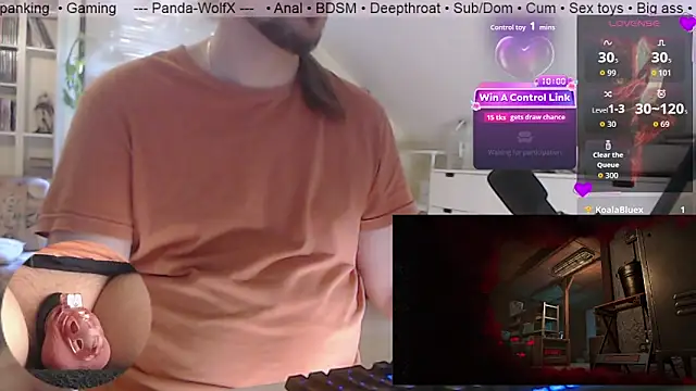 Snapshot of Panda-WolfX chatting on July 6, 3:36 pm Panda-WolfX online show from July 6, 3:36 pm