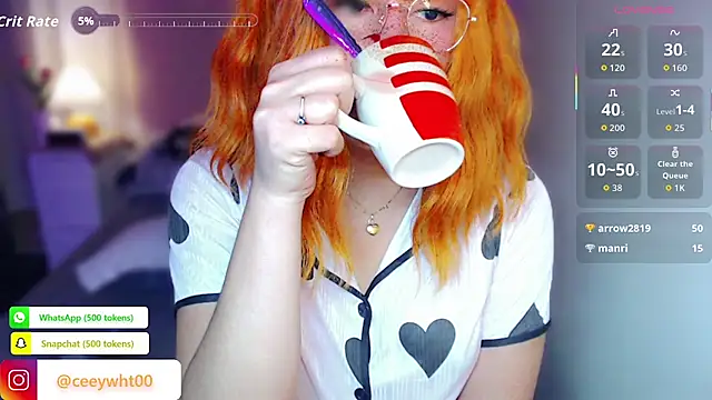 Snapshot of HOTnWILDalice chatting on August 3, 9:59 am HOTnWILDalice online show from August 3, 9:59 am