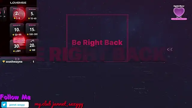 Snapshot of JannetPie chatting on October 24, 8:05 pm JannetPie online show from October 24, 8:05 pm