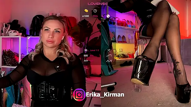 Erika Kirman online show from October 24, 8:00 am