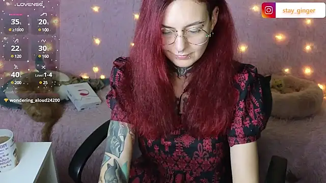 Snapshot of Ginger_Stay chatting on January 9, 8:11 pm Ginger Stay online show from January 9, 8:11 pm
