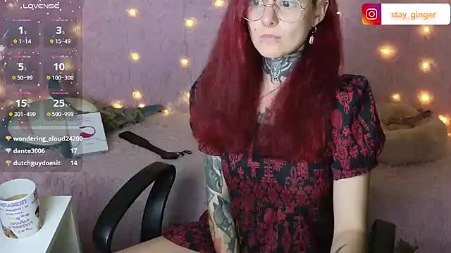 Snapshot of Ginger_Stay chatting on January 9, 11:13 pm Ginger Stay online show from January 9, 11:13 pm