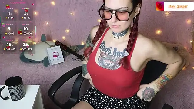 Snapshot of Ginger_Stay chatting on February 7, 9:47 am Ginger Stay online show from February 7, 9:47 am