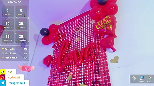 Snapshot of Shana_03 chatting on February 10, 8:21 pm Shana 03 online show from February 10, 8:21 pm