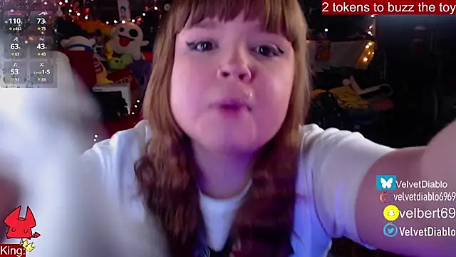 Snapshot of VelvetDiablo chatting on January 31, 1:01 am VelvetDiablo online show from January 31, 1:01 am