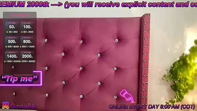 Snapshot of GinnaBolton chatting on January 24, 1:35 am GinnaBolton online show from January 24, 1:35 am