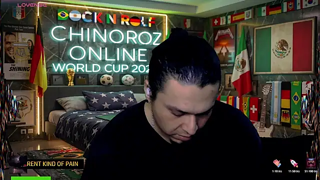 chino roz online show from June 28, 1:11 am