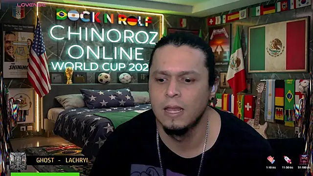 chino roz online show from July 3, 10:38 pm