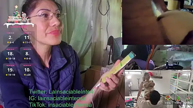 LaInsaciableIntensa online show from January 29, 10:11 pm