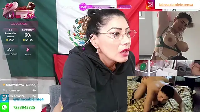 LaInsaciableIntensa online show from March 16, 8:32 pm