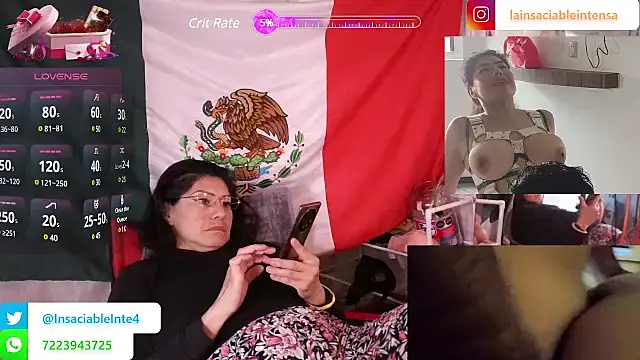 LaInsaciableIntensa online show from March 20, 1:15 pm