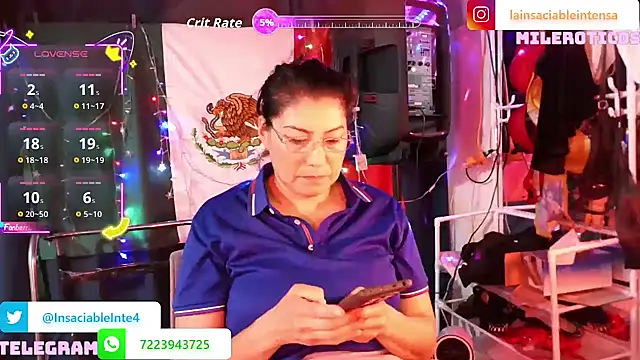 LaInsaciableIntensa online show from April 26, 1:36 am