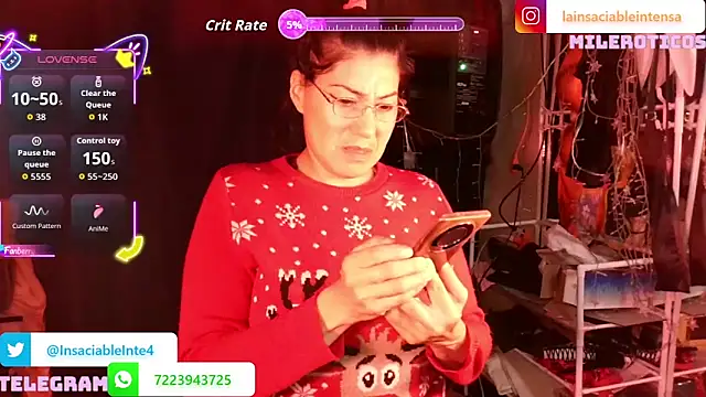 LaInsaciableIntensa online show from May 6, 2:08 am