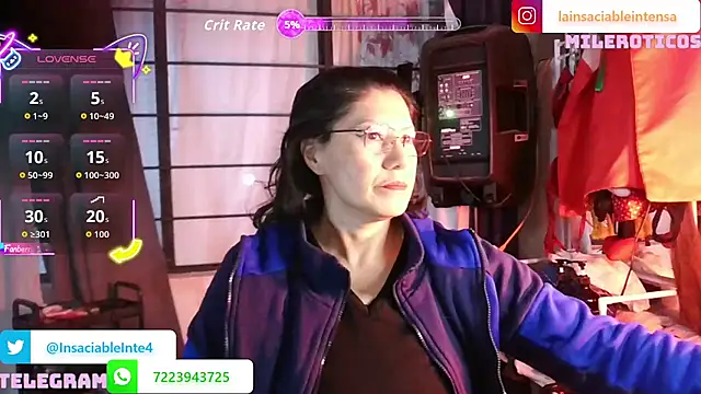 LaInsaciableIntensa online show from June 22, 1:07 am