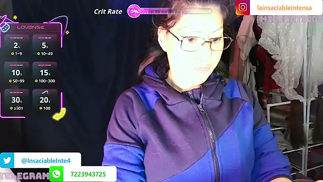 LaInsaciableIntensa online show from August 6, 2:35 am