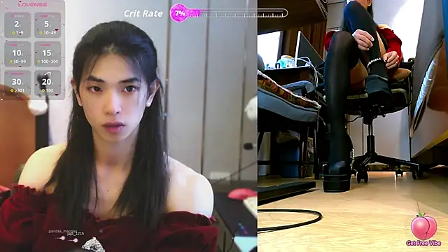 Snapshot of CrytinaSissyCrossdress chatting on February 23, 4:43 am CrytinaSissyCrossdress online show from February 23, 4:43 am