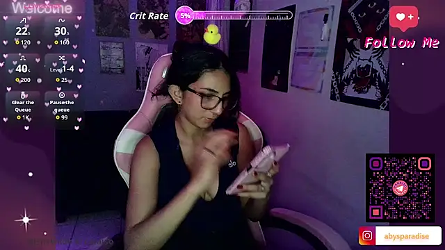 Snapshot of Abysparadise chatting on May 20, 4:07 am Abysparadise online show from May 20, 4:07 am