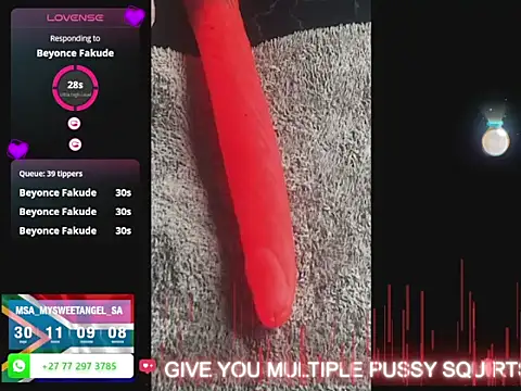 Snapshot of MySweetAngelsSA chatting on October 29, 10:50 am MySweetAngelsSA online show from October 29, 10:50 am