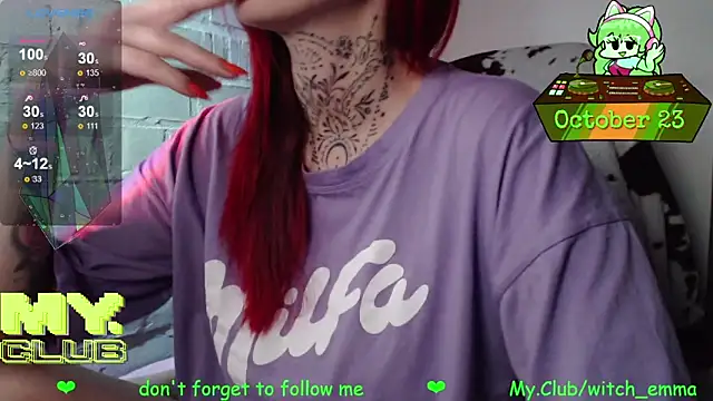 Witch Emma online show from October 23, 4:45 am