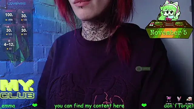 Witch Emma online show from November 5, 7:58 pm