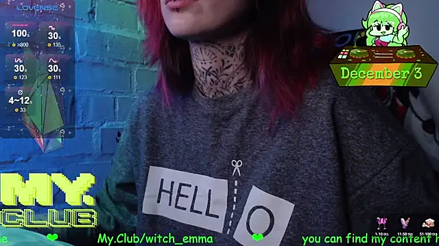 Witch Emma online show from December 3, 9:18 am