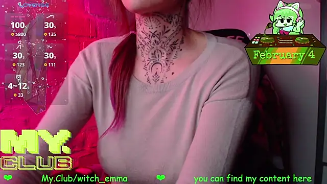 Witch Emma online show from February 4, 7:31 pm