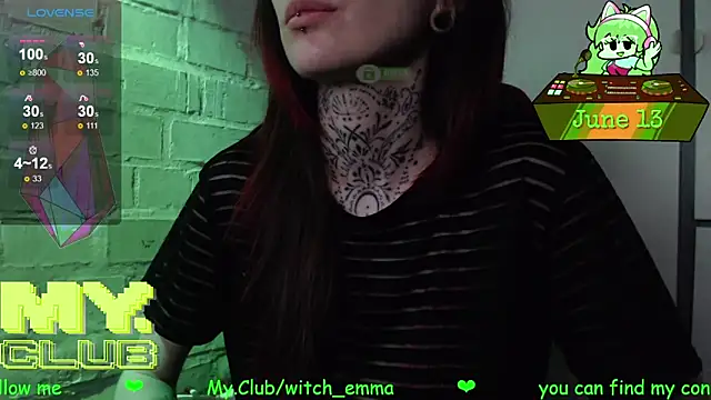 Witch Emma online show from June 13, 8:01 am
