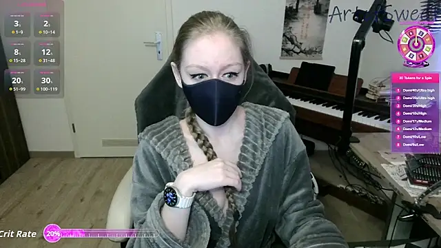 Snapshot of ArtofSweet chatting on October 21, 5:57 pm ArtofSweet online show from October 21, 5:57 pm