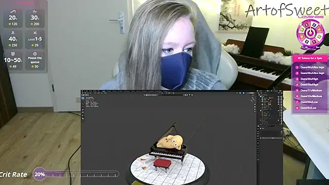 ArtofSweet online show from January 18, 8:01 pm