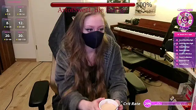 Snapshot of ArtofSweet chatting on June 10, 7:13 pm ArtofSweet online show from June 10, 7:13 pm