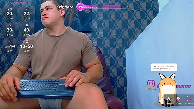 Snapshot of Leonsmoron chatting on June 12, 1:37 am Leonsmoron online show from June 12, 1:37 am