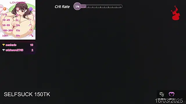 Snapshot of Herazuline chatting on March 17, 1:14 am Herazuline online show from March 17, 1:14 am