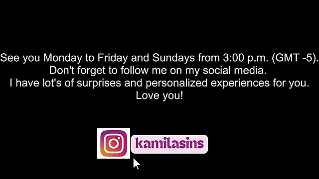 kamila sins online show from February 14, 8:26 pm
